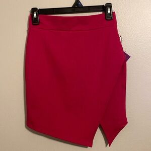 Hot Pink Asymmetrical Skirt (S)
